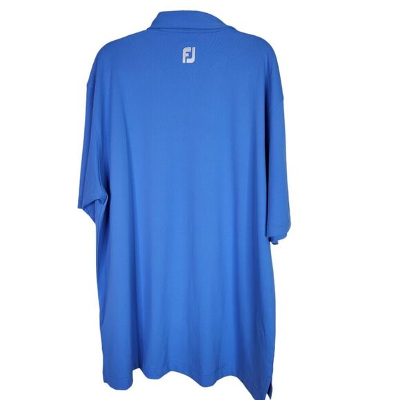 FOOTJOY Shirt Mens XL Blue Lightweight Polo Golfing Golf Rugby Top Short Sleeve - Picture 2 of 8